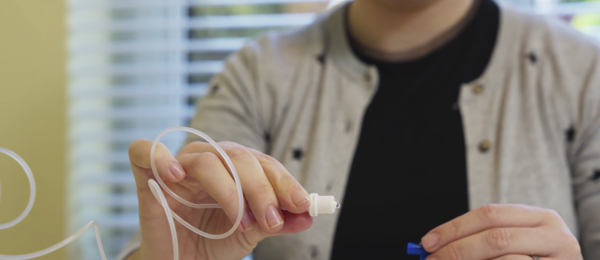 The end of the infusion pump